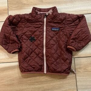 Patagonia Kids Quilted Jacket in Deep Pink